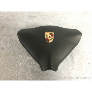 Porsche Airbag-Einheit Lenkrad 3-Speichen Kunststoff nephritegrün Wappen farbig Neuwertig 99680308907J30 #K4