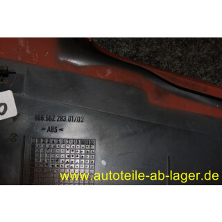 Porsche 986 Boxster Abdeckung Mittelkonsole Leder Boxsterrot links 99655228301 #8593-0330-2
