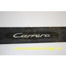 Porsche Einstiegsleiste Kunststoff unbeleuchtet schwarz Schriftzug "Carrera" gebraucht 99655130300A03 #89013