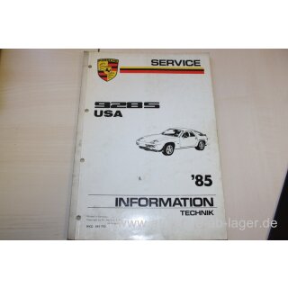 Porsche 928 s USA Handbuch Diagnose DME LH-EZK mit Tester Information Technik ´85 WKD 494 510 WKD494510 #3929