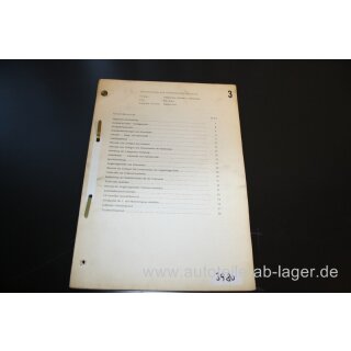 Porsche 914/6 Handbuch Information der Kundendienst-Schule #3980