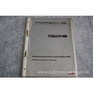 Porsche 924 Automatisches Getriebe RC Funktionsbeschreibung Handbuch 4589.10 #4085