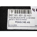 Porsche Teppichverkleidung Rückleuchte schwarz links Neuwertig 98755165102A31 #89584