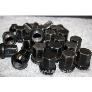 Porsche Radmutter Hutmutter Aluminium schwarz gebraucht 99918200336 #6191-BOX10
