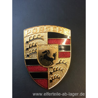Porsche Wappen Deckelwappen groß vorne Neuwertig 90155921026 #K8384
