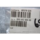 Porsche Clip Radabdeckung unten aussen NEU 00004398600 #H87719