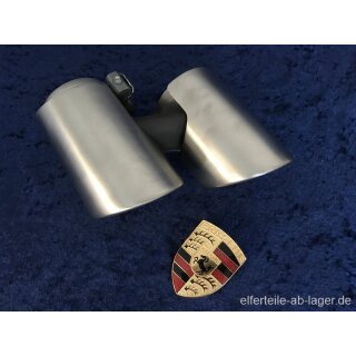 Porsche Abgasendrohr Sportendrohr links rund NEU 99111136103 #K2028