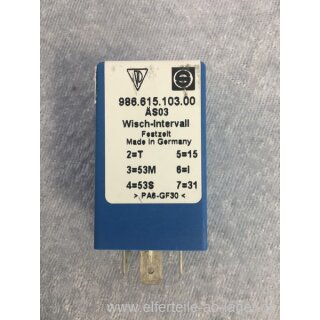 Porsche Boxster 986 Intervallrelais 12V NEU 98661510300 #K9024