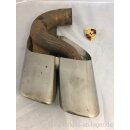 Porsche Abgasendrohr Auspuffblende Poliert links gebraucht 95811125170 #K2021