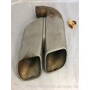 Porsche Abgasendrohr Auspuffblende Poliert links gebraucht 95811125170 #K2021